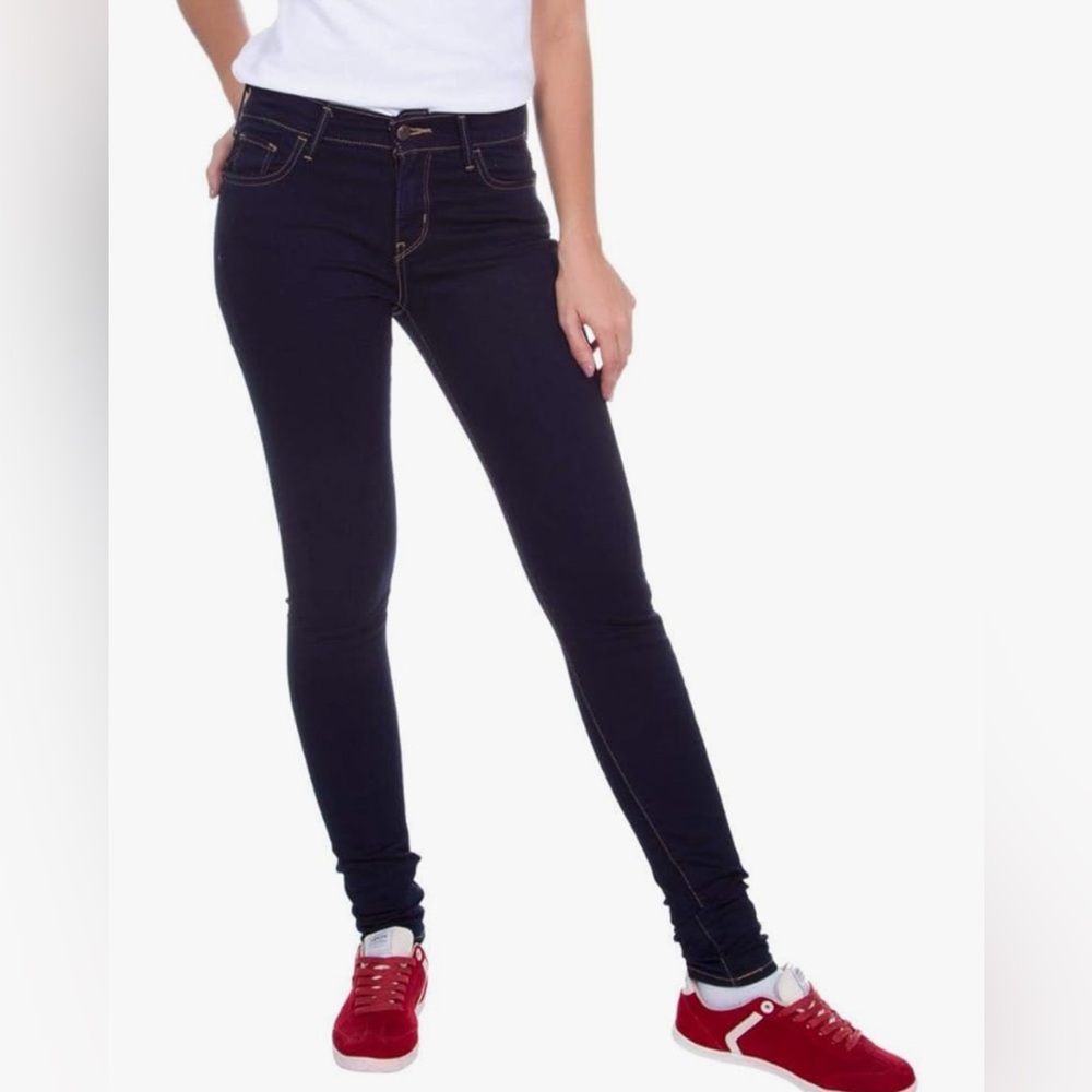 Women's Dark Rinse Levi 710 Super Skinny Jeans